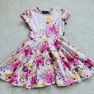 Disney Rock Your Kid Pink Princess Sleeping Beauty Aurora Kids Dress